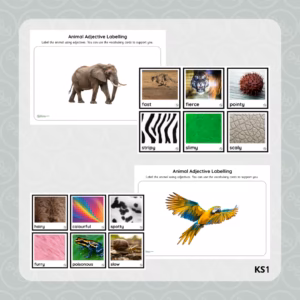 Animal Adjective Labelling