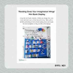 Reading Gives Your Imagination Wings Mini Book Display Template