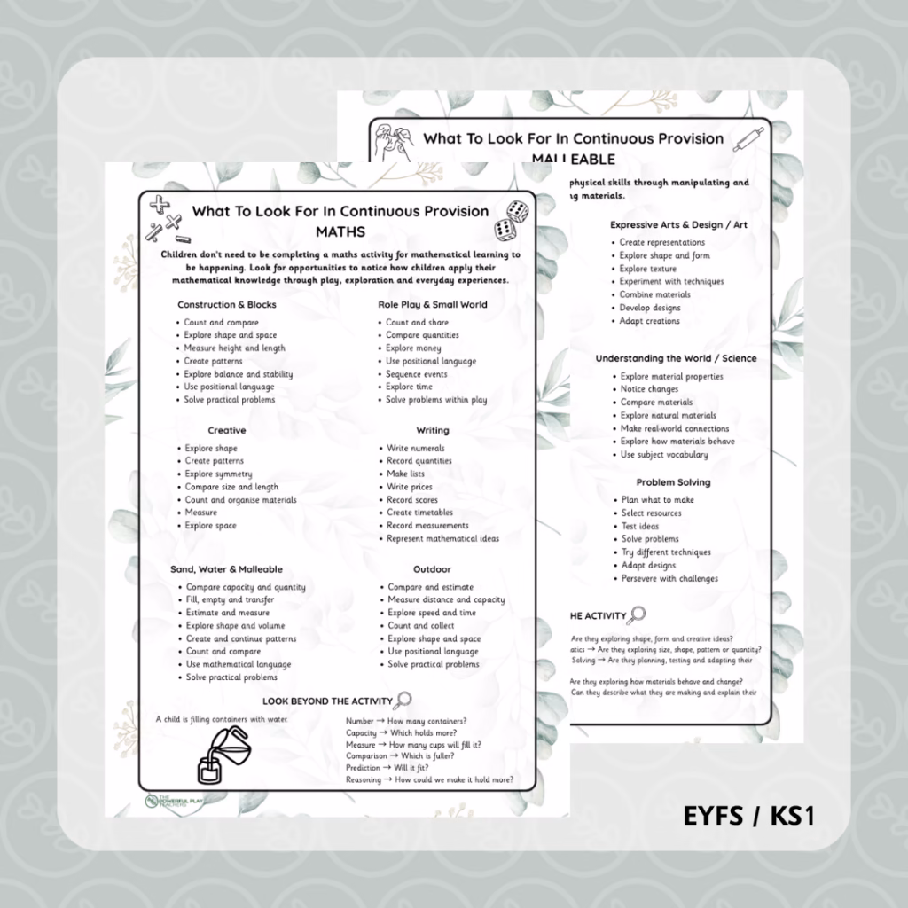 What To Look For In Continuous Provision Posters