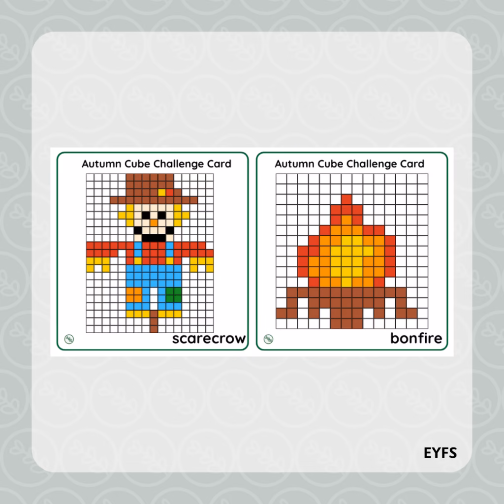 Autumn Cube Challenge Cards