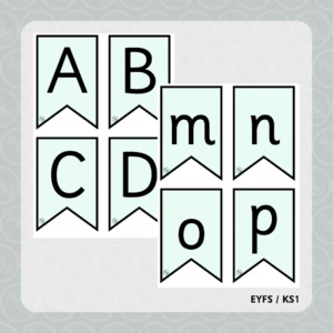 Letter Bunting - Light Green