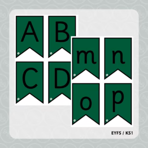 Letter Bunting - Dark Green