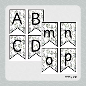 Letter Bunting - Botanical