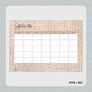 2026-2027 Monthly Calendar - Natural Hessian