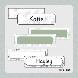 Eucalyptus Tray Labels