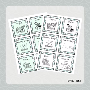 Botanical Leaves Visual Timetable