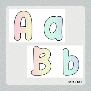 Display Lettering - Pastel Ombre