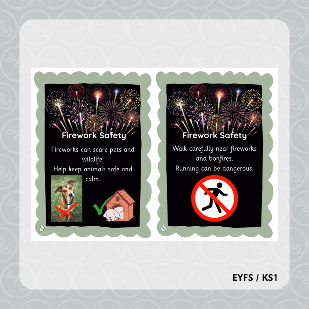 Firework Safety Cards