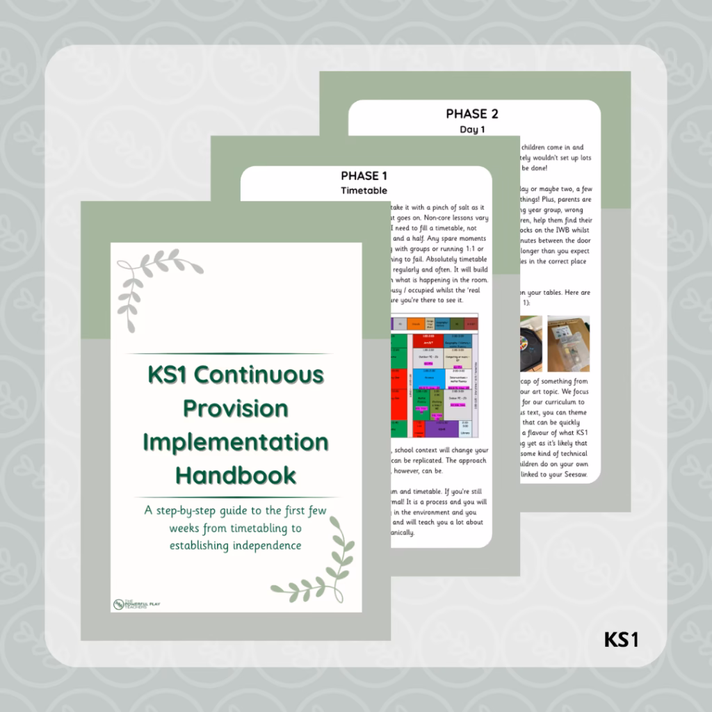 KS1 Continuous Provision Implementation Handbook
