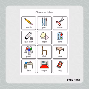 Classroom Object Labels