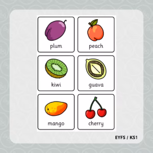 Fruit Key Vocabulary Flashcards