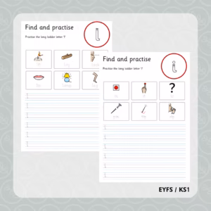 Long Ladder Letter Formation Tracing Sheets
