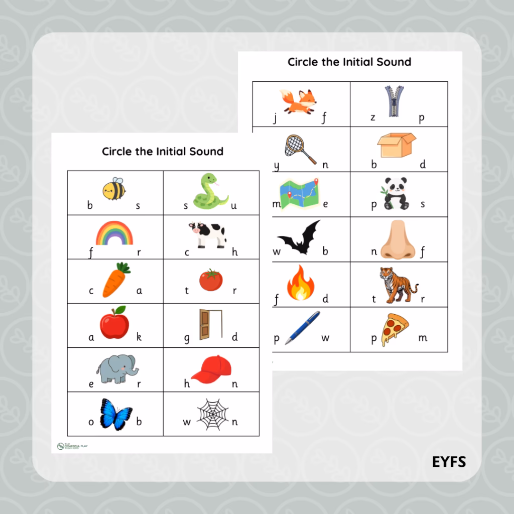Circle the Initial Sound