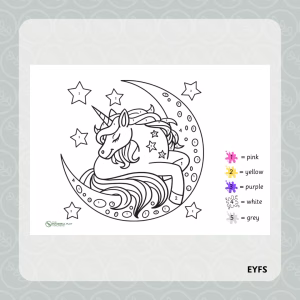 Unicorn Colour by Number