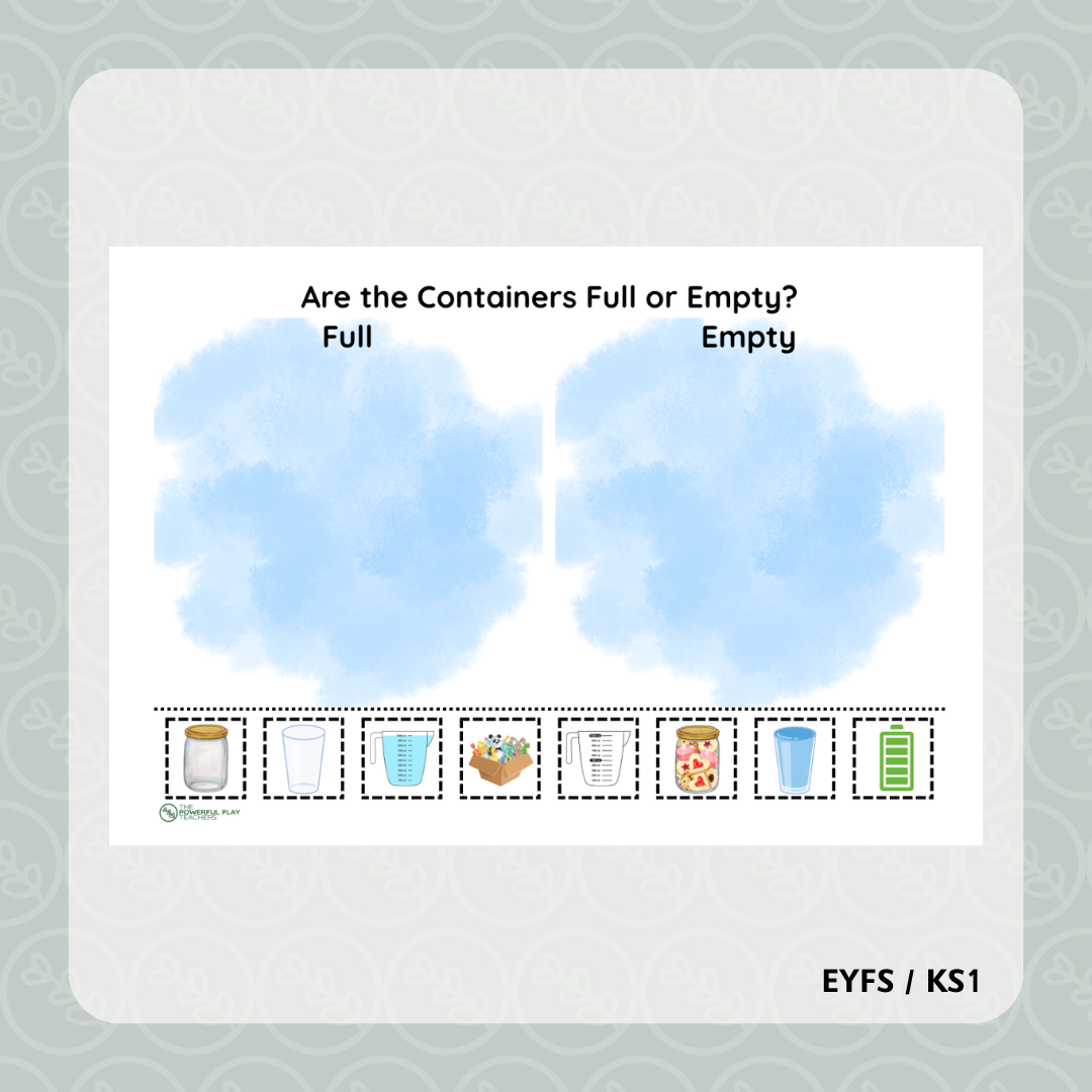Full or Empty Sorting Activity