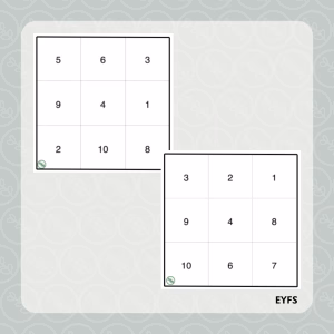 Number (0-10) bingo cards