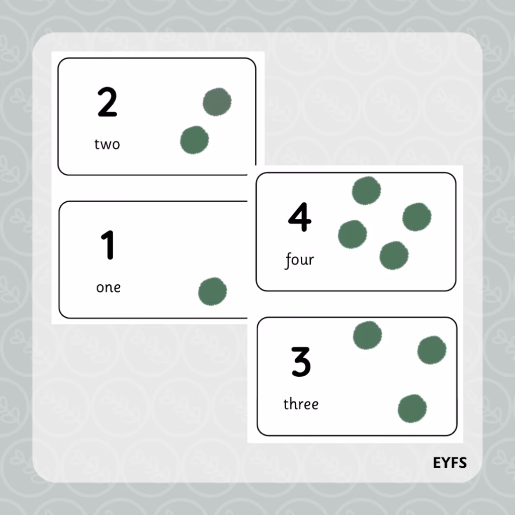 Pom Pom Counting 1-10 Cards