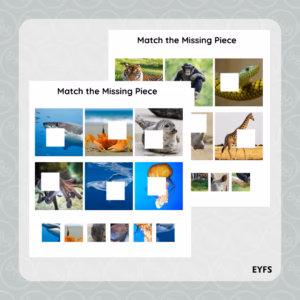 Match the Missing Piece Animal Puzzles
