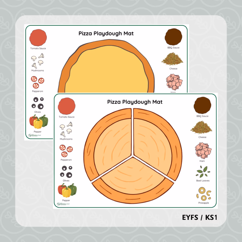 Pizza Playdough Mat