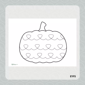 Pumpkin Pre-Writing Pattern Skills