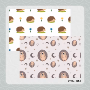 Hedgehog Themed Playdough Mats