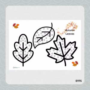 Autumn Leaf Cotton Bud Painting
