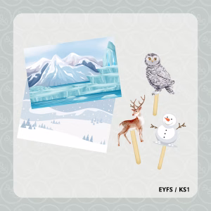 Winter Small World Backgrounds & Puppets